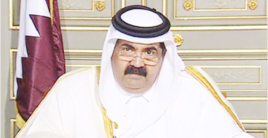 أمير قطر :"..... حسبي الله ونعم الوكيل "