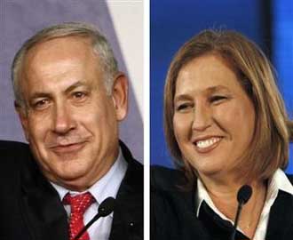 نتنياهو يعرض "شراكة كاملة" على ليفني مع حقيبتين وزاريتين