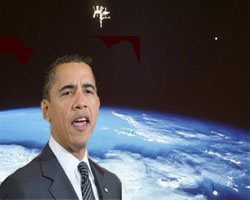 هل يكون أوباما أول رئيس في العالم يقوم برحلة للفضاء ؟