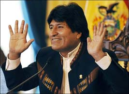 الرئيس البوليفي يضرب عن الطعام للضغط من أجل تبني القانون الانتخابي