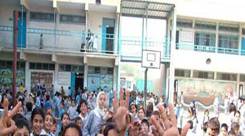 سقوط طالبة من الطابق الاول في مدرسة عائشة القرطبية بالزرقاء