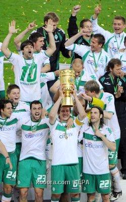 فريق فيردر بريمن يتوج بطلا لكأس ألمانيا