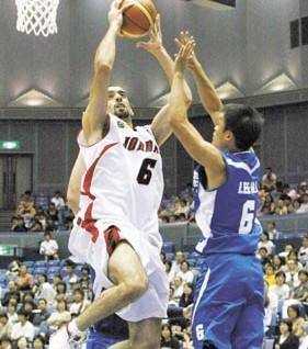 الاردن يحقق فوزا غاليا على لبنان في بطولة اسيا لكرة السلة