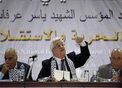 إنتخاب محمود عباس رئيسا لحركة فتح