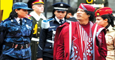 "تايم": القذافى رابع أسوأ رؤساء العالم من حيث المظهر