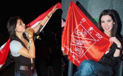 الصحافة الجزائرية: "مطربة الإغراء تشجع منتخب الساجدين"