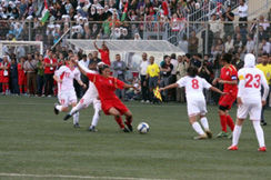 شاهد صور مباراة المنتخب النسوي ونظيره الفلسطيني وديا بكرة القدم