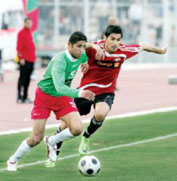 تعادل فريق الوحدات لكرة القدم مع الوثبة السوري