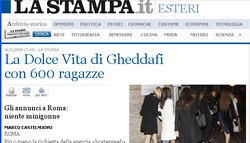 نُشرت إعلانات بأعمارهن وأطوالهن ومظهرهن.. القذافي يحاضر صبايا إيطاليا "إسلامياً"