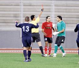 28 بطاقة حمراء أكثرها للجزيرة وكفرسوم