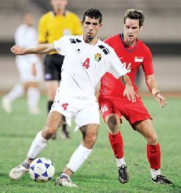 النشامى يتأهلون للنهائيات الآسيوية بالفوز على سنغافورة