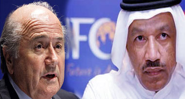بلاتر يعلن الحرب ضد بن همام لإفساد مخططه للوصول لرئاسة الفيفا