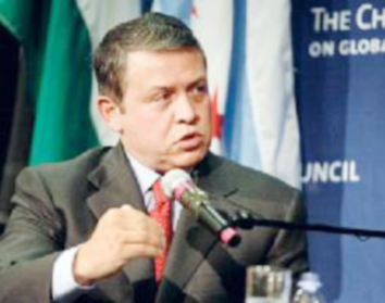 الملك: الثقة في عملية السلام آخذة في التراجع