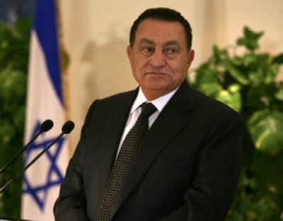 مبارك يهنئ بيريز بقيام "دولة اسرائيل"
