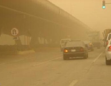 الاردن يتأثر بمنخفض خماسيني مثير للغبار