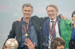 موراتي ينتقد مورينيو بسبب اعلانه الرحيل الى مدريد