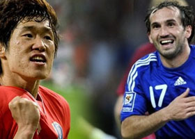 كوريا الجنوبية تفتتح منافسات المجموعة الثانية بالفوز على اليونان