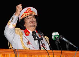 القذافي يصف الفيفا بـ"منظمة المافيا العالمية الفاسدة"