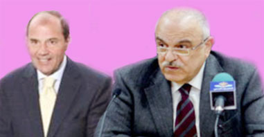 رجائي المعشر ومروان عوض على متن الباخرة كروز في أعالي البحار