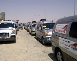 الزريقات: بقاء القافلة في العقبة امر يخص منظميها