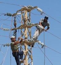 قلاب يقطع الكهرباء عن لواء الشونة الجنوبية ويلحق أضراراً بالشبكة