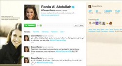 الملكة رانيا في  المرتبة الثالثة بين قادة الرأي في الإعلام الاجتماعي