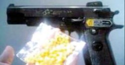 ضبط ربع مليون حبة خرز و 25 ألف مسدس وبندقية خرز