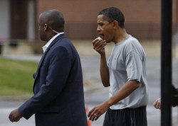 اصابة الرئيس الاميركي بجروح في مباراة لكرة السلة