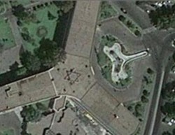 جوجل ايرث تظهر نجمة داود وسط طهران