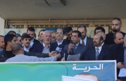 عشرات المحامين والنقابيين والحزبيين يعتصمون للافراج عن "نصار"