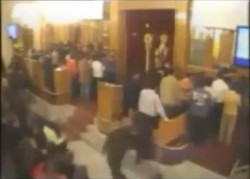 بالفيديو..لحظة الانفجار من داخل كنيسة القديسين بالاسكندرية