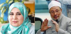 شيخ الأزهر يطلب من القرضاوي انهاء قضية زوجته: 'لقد أكلتها لحما ورميتها عظما"