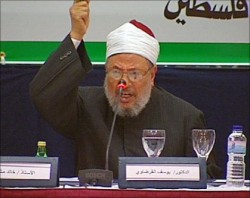 القرضاوي يهدر دم العقيد القذافي