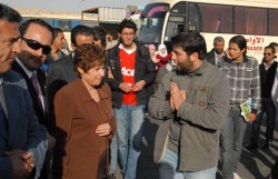 انهاء اعتصام طلبة الهاشمية المتعلق بقضايا النقل