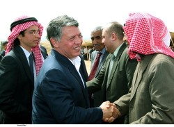 الملك زار مضارب الزناتية في الاغوار الشمالية