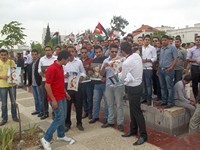 اعتصام الطلبة الأردنيين الدارسين في اليمن أمام رئاسة الوزراء.