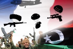 فرنسا تلقي أسلحة للثوار الليبيين في جبل النفوسة بواسطة المظلات