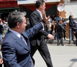 الملك في  مخيم البقعة