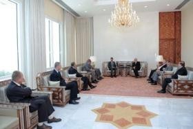 تفاصيل لقاء الاسد بالوفد الاردني في دمشق اليوم
