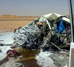 حادث مروع يحصد ارواح 5 سعوديين جنوبي الاردن