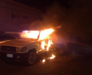 حريق 4 سيارات صالون في الرشيد ..!