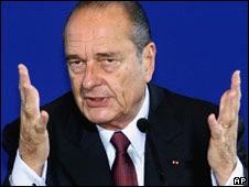 ادانة رئيس فرنسا السابق شيراك في قضية فساد