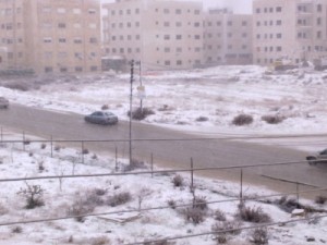 عمّان تستقبل الزائر الأبيض وطرق بالطفيلة مغلقة بسبب تراكم الثلوج