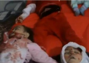 نشطاء:علويون ذبحوا عائلة سنية من 14 فردا بحمص - فيديو