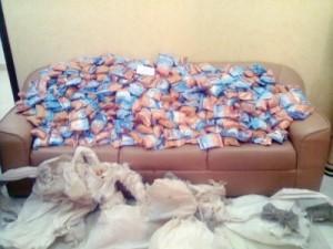 ضبط تريلا محملة بالمخدرات في جابر