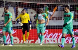 برشلونة يسقط امام أوساسونا -فيديو وصور