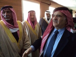 رئيس حزب جبهة العمل الوطني يولم لسمو الامير الحسن في سحاب ..