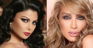 رموش مايا دياب تطيح بشفاه هيفا