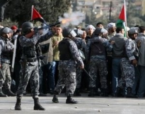 شغب ودرك ومدمع عقب مباراة الرمثا والعربي