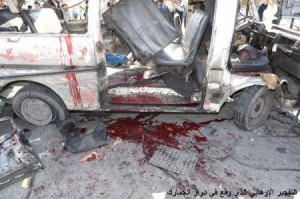 انفجاران " ارهابيان" في دمشق - شاهدوا الصور
